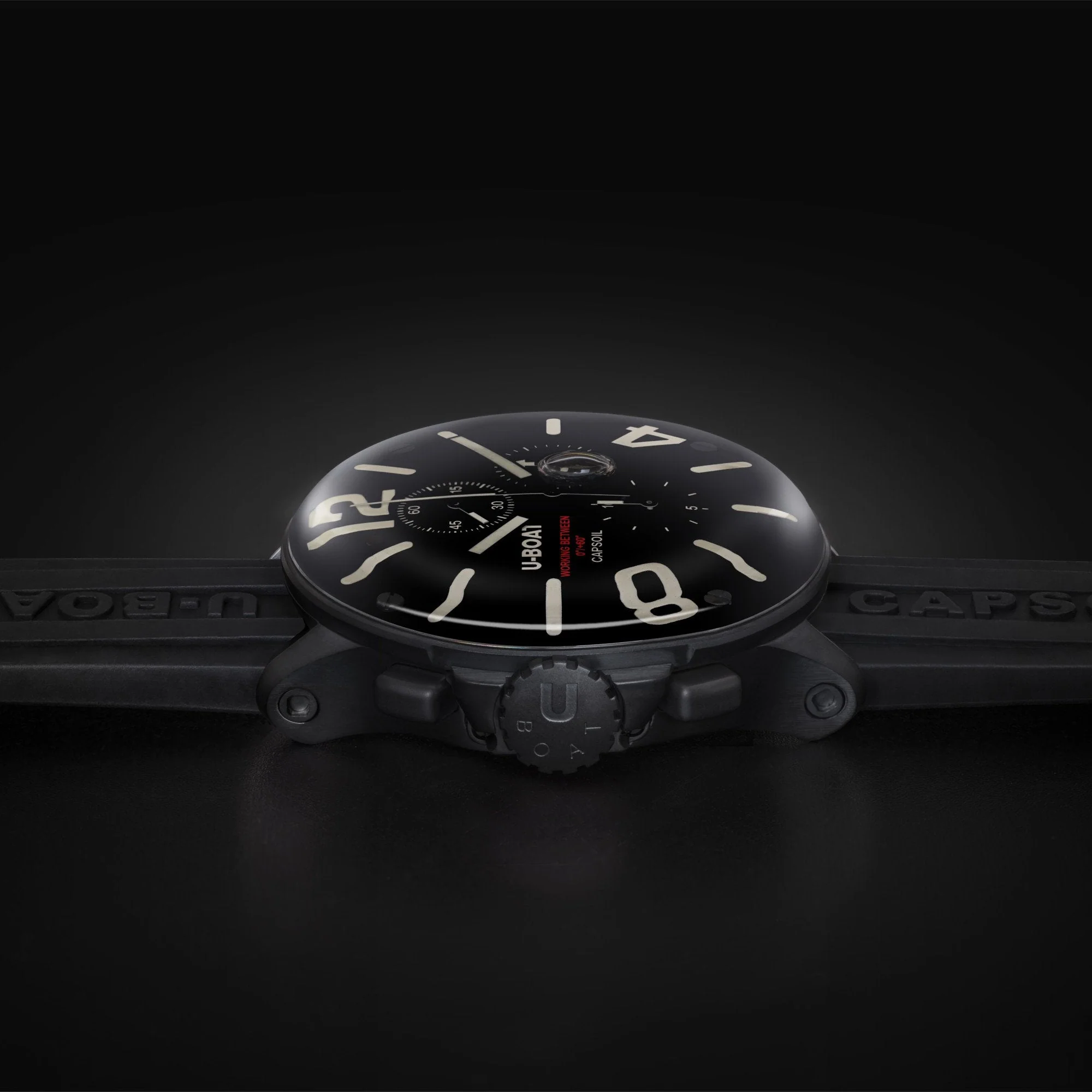 U-Boat Men's Black Capsoil Chronograph Watch - Image 3