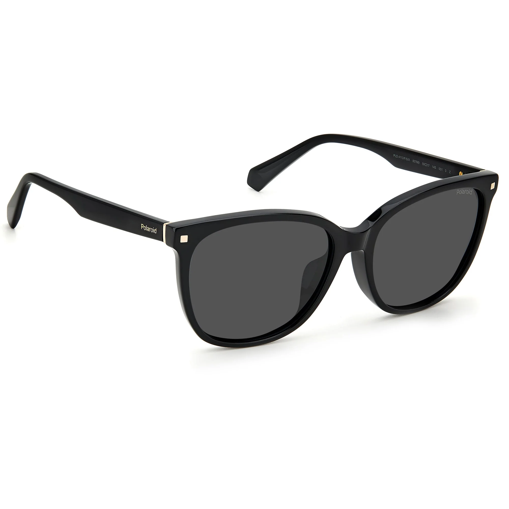 Polaroid PLD 4113/F/S/807 59M9 (PLD72) Ladies Black Sunglasses - Image 3